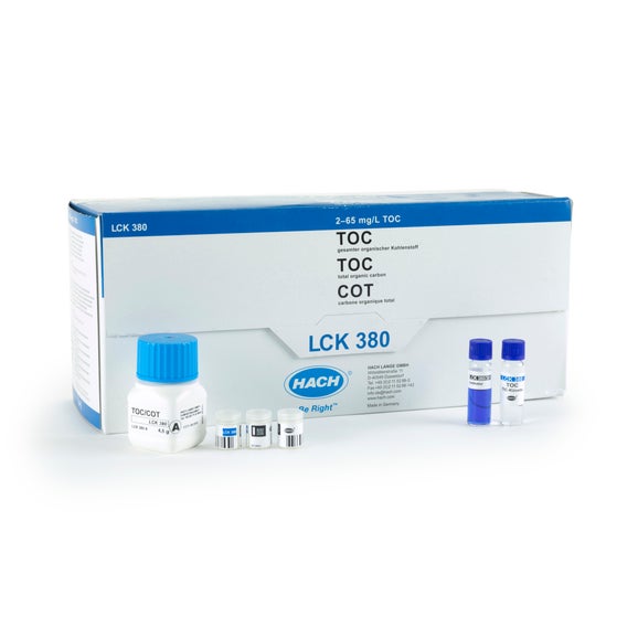 TOC cuvette test (difference method) 2-65 mg/L C, 25 tests