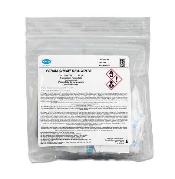 Potassium Persulfate Powder Pillows, pk/50