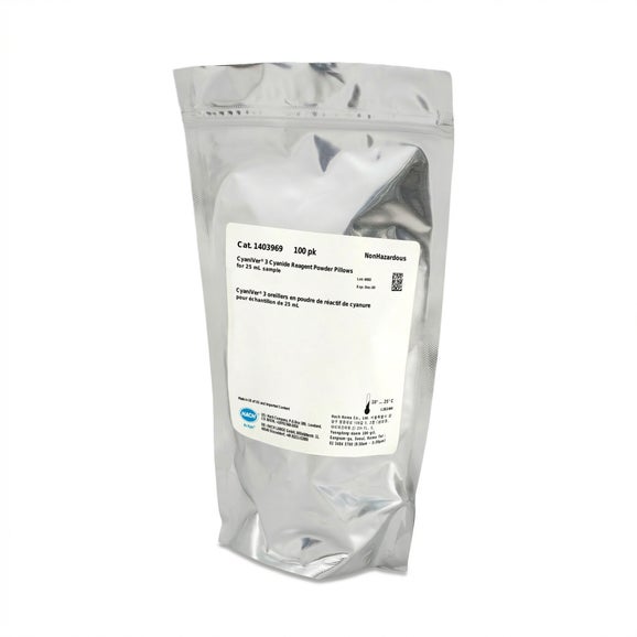 CyaniVer 3 Cyanide Reagent Powder Pillows, 25mL, pk/100