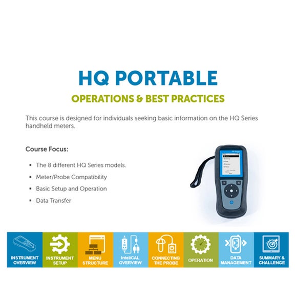 HQ Series Portable Meters eLearning