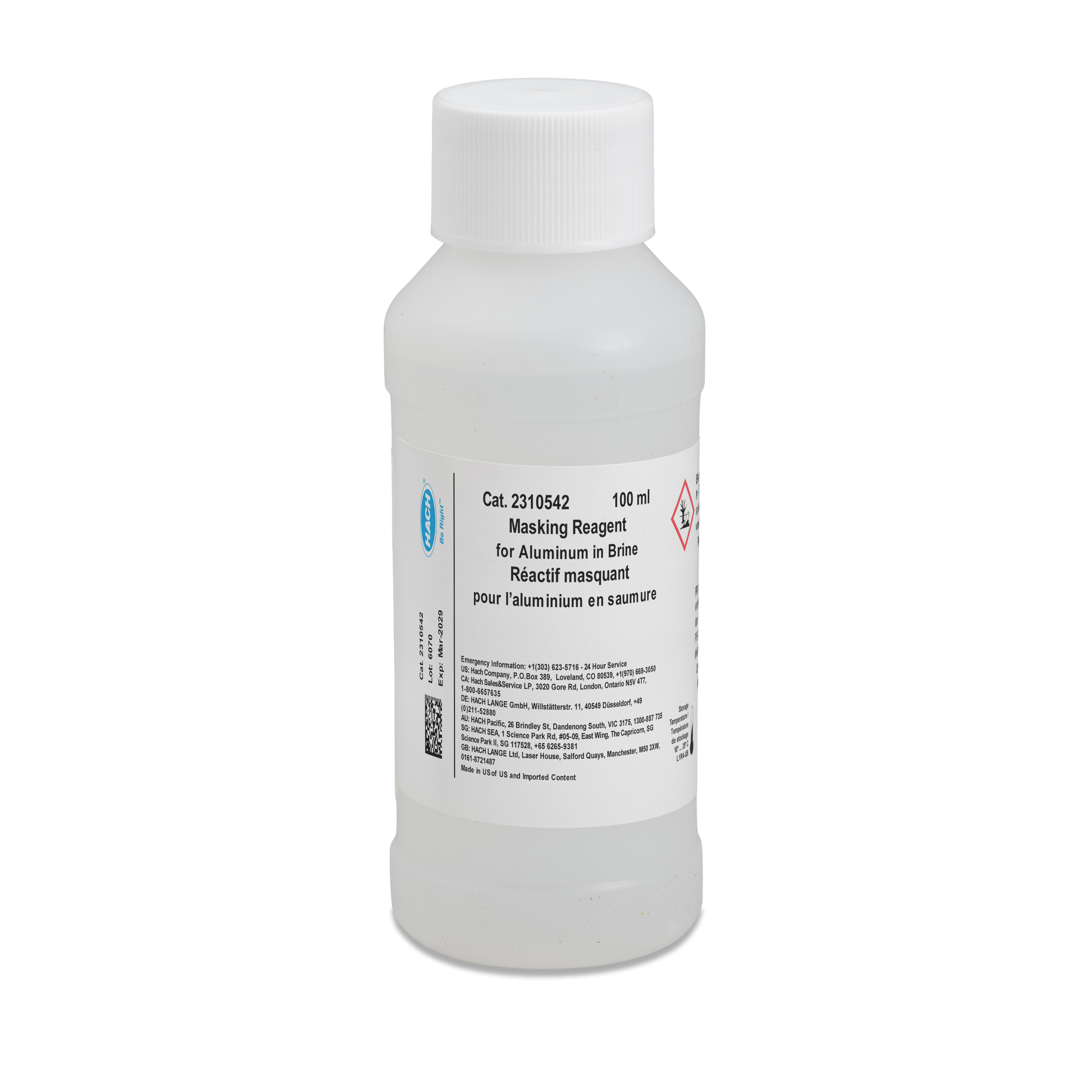 Masking Reagent for Aluminum in Brine, 100 mL