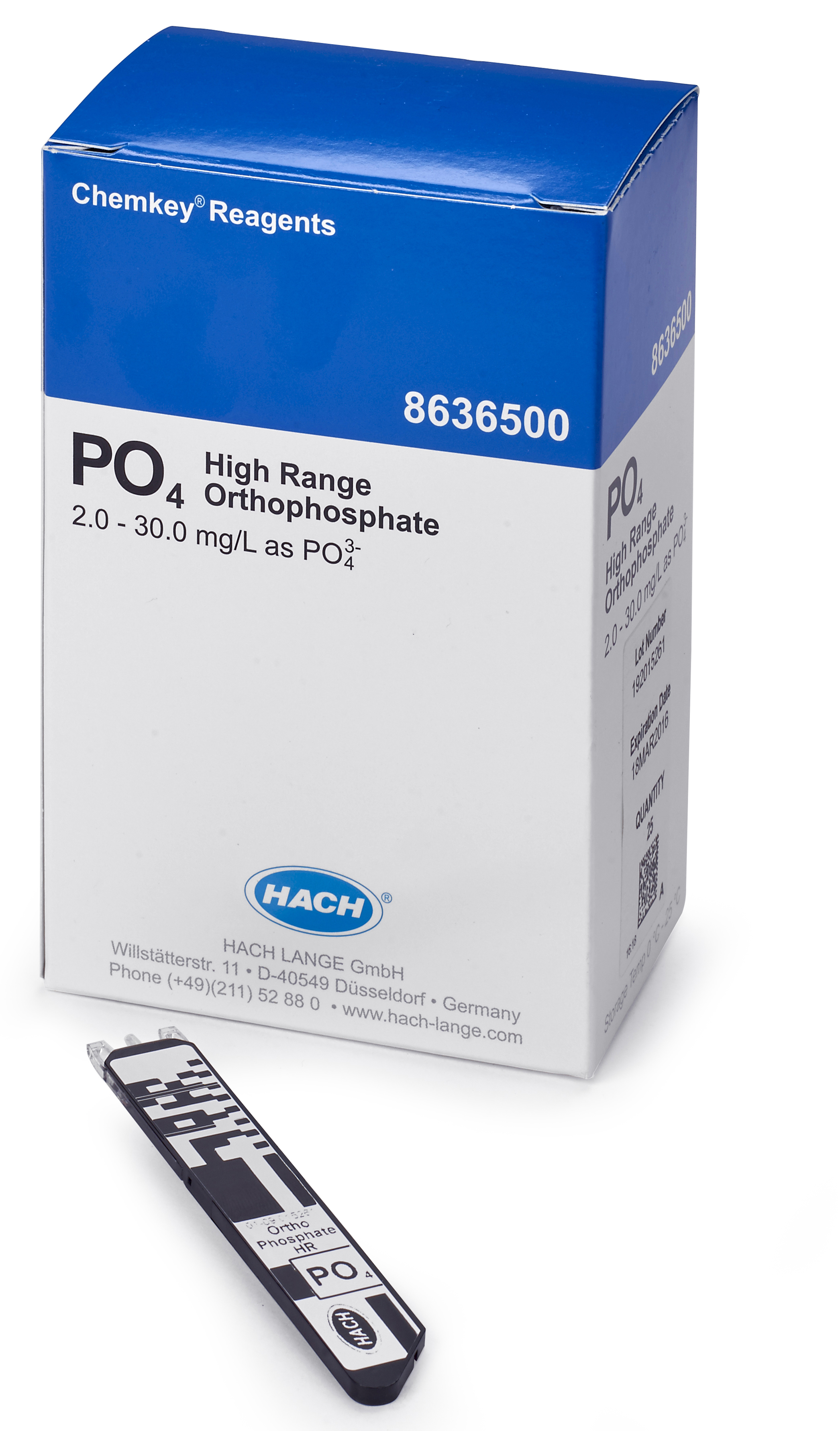 High Range Orthophosphate Chemkey® Reagents (box of 25)