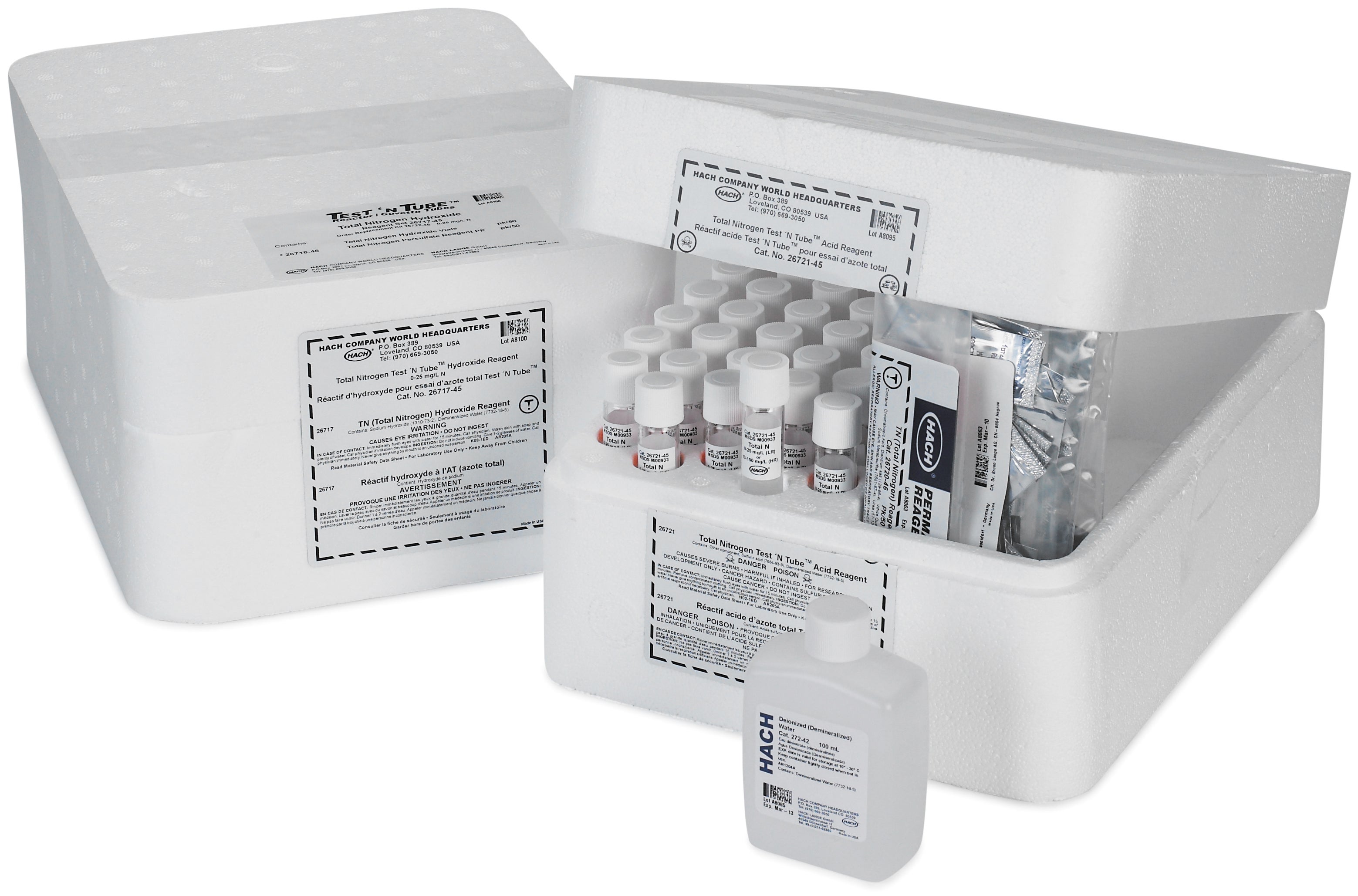 TNT vial chemistries for spectrophotometry