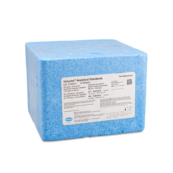 Nitrogen-Ammonia Standard Solution, 150 mg/L NH3-N, pk/16 - 10 mL Voluette Ampules