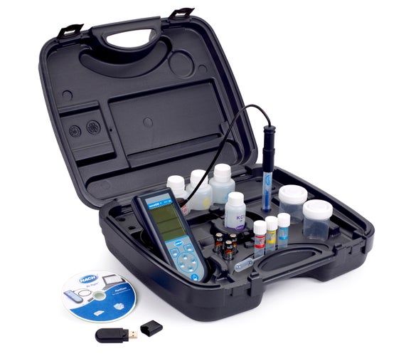 Sension+ PH1 DL Portable pH Meter with Data Logger, Field Kit with Electrode for General Puroposes