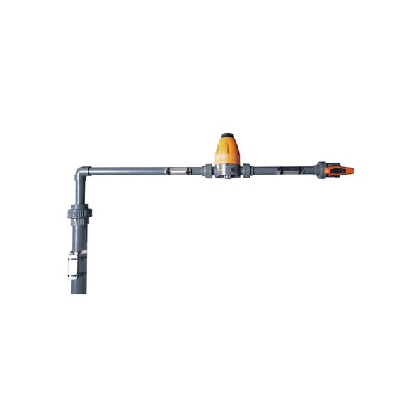 De-bubbler including tubing and pressure relief valves for ScrubberMonitor cabinets