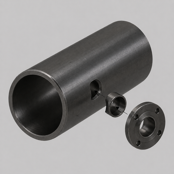 Carbon steel welding flange for inline armatures for Solitax sc sensors