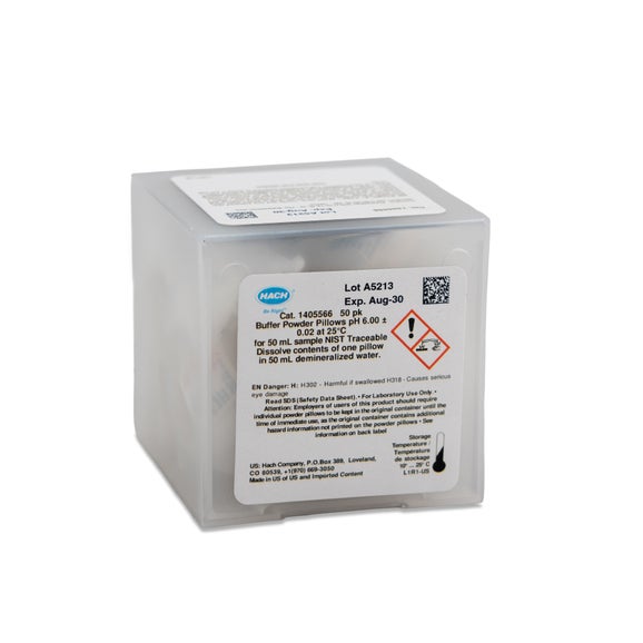 Buffer Powder Pillows, pH 6.00, pk/50