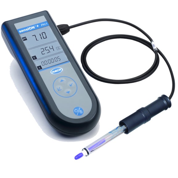 Sension+ PH1 Portable pH Meter, Field Kit with Electrode for Waste Water
