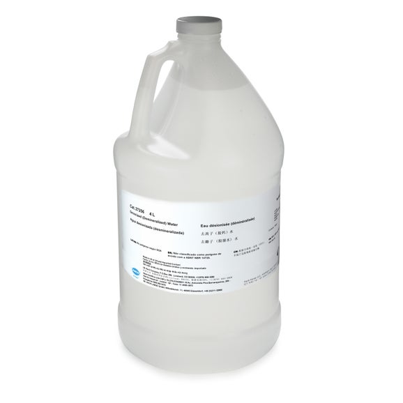 Water, deionized and demineralized, 4 L