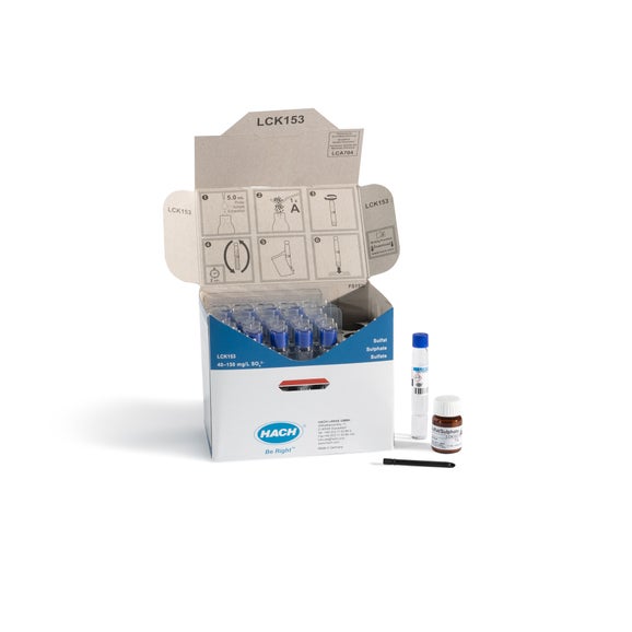 Sulphate cuvette test 40-150 mg/L SO₄, 25 tests