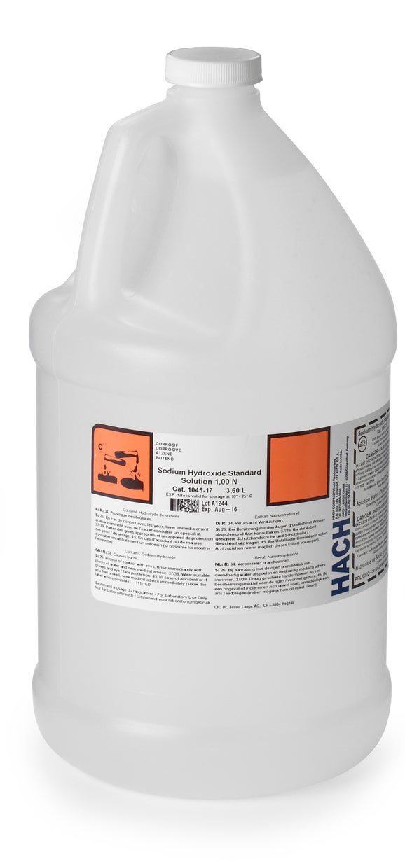 Sodium Hydroxide, 1.000N, 3.60L