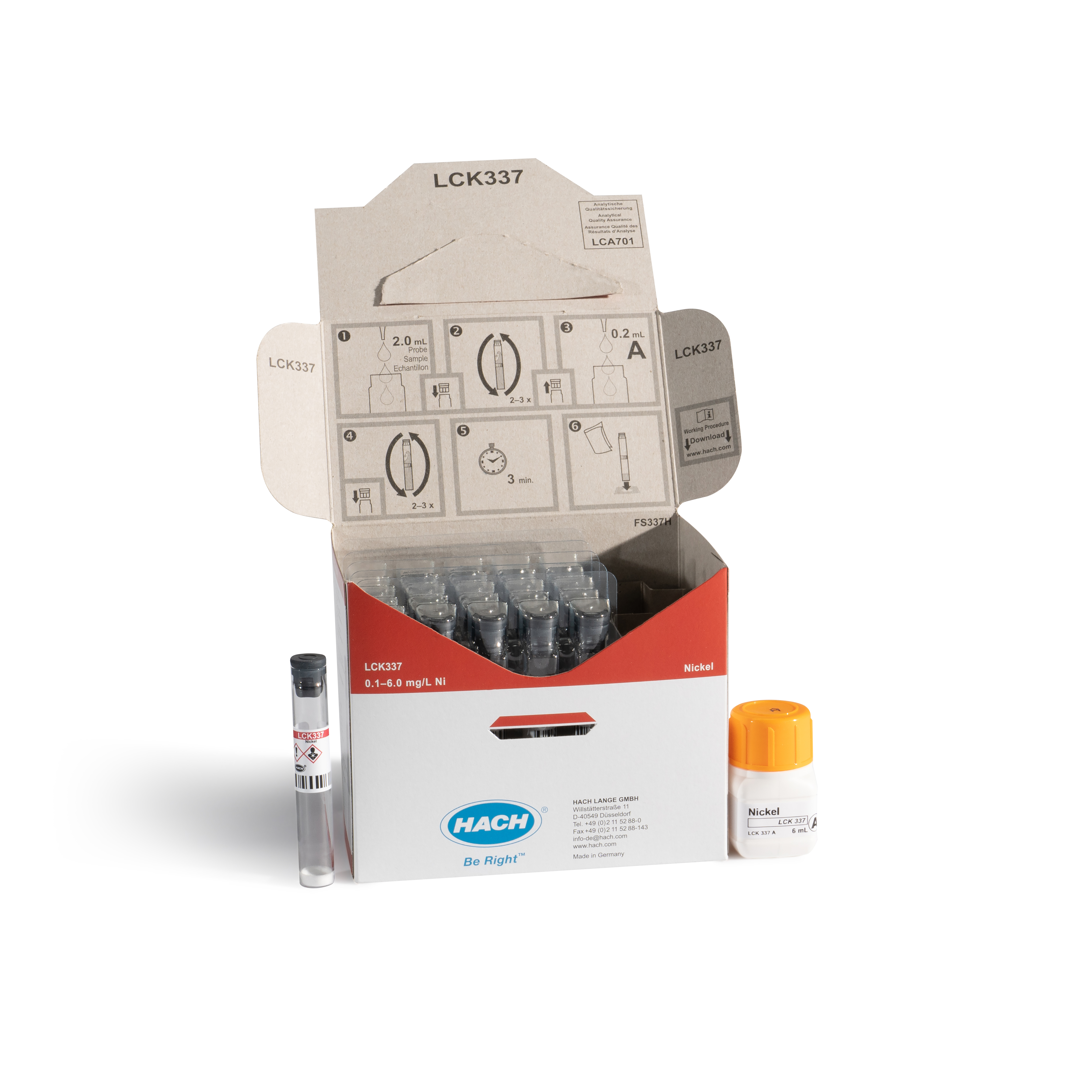 Nickel cuvette test 0.1-6.0 mg/L Ni, 25 tests | Hach UK