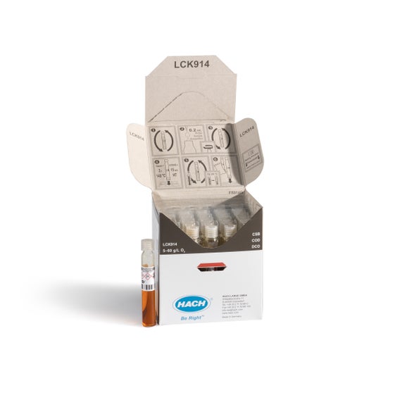 COD cuvette test 5-60 g/L O₂, 25 tests