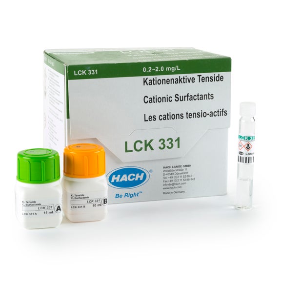 Cationic surfactants cuvette test 0.2-2.0 mg/L, 25 tests