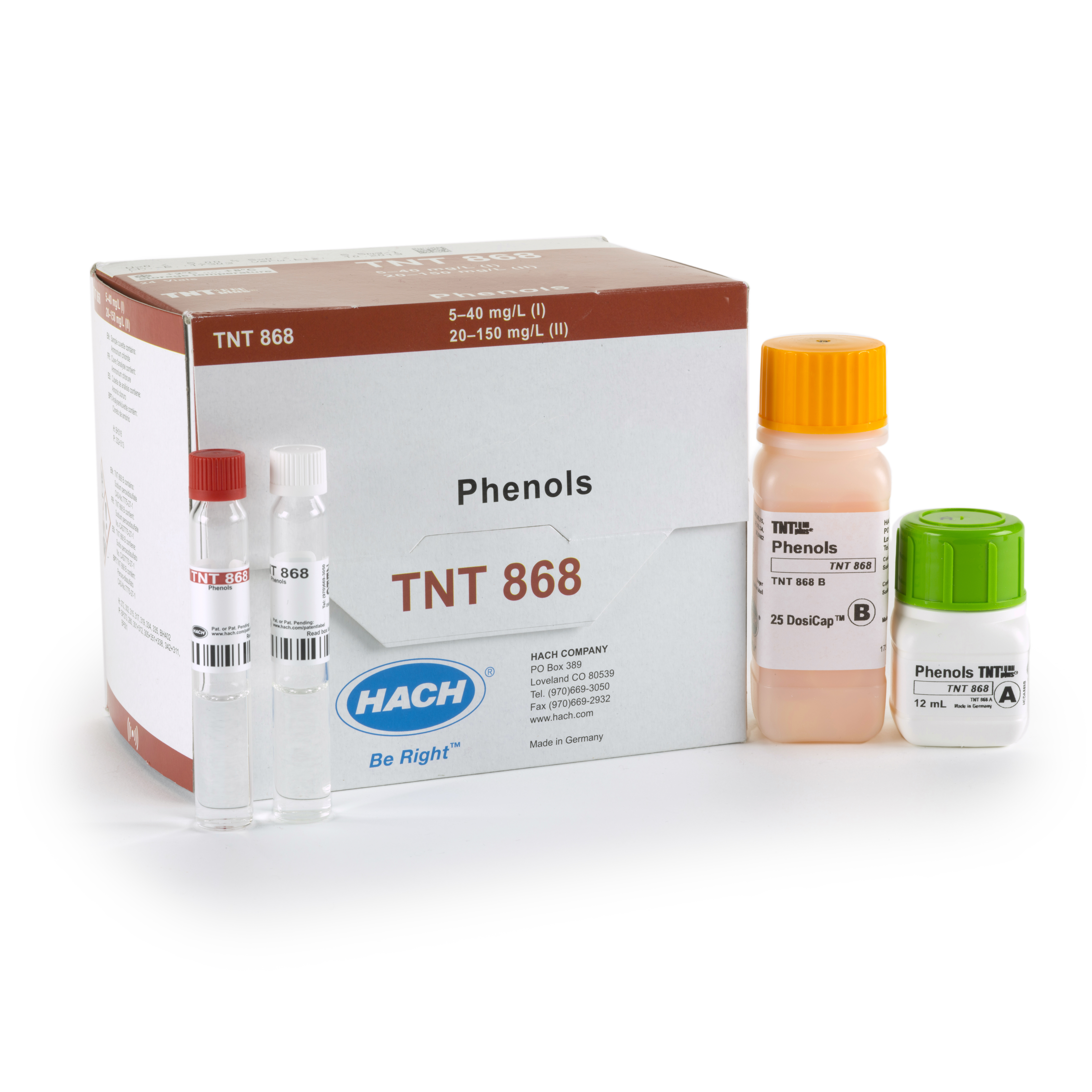TNTplus vial chemistries for spectrophotometry