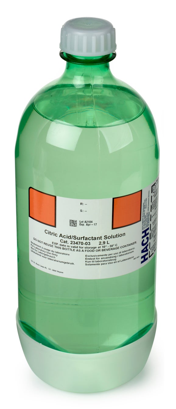 Citric Acid / Surfactant Reagent for Silica analysis, 2.9 L