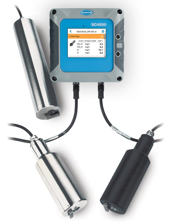 Solitax inline sc Turbidity & Suspended Solids Probe, 0.001-4000 NTU, 0.001 mg/L-50 g/L, SC4500 Controller, Stainless Steel