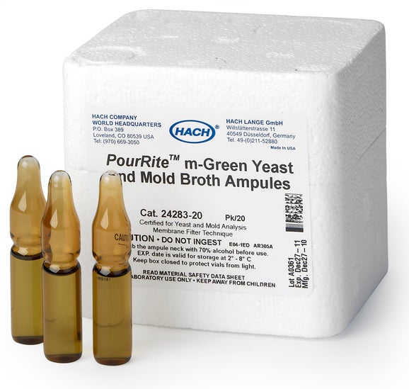 m-Green Yeast & Mold Media, 2mL, 20/pk