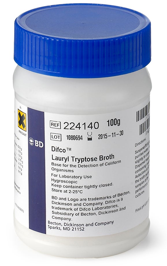 Lauryl tryptose broth, dehydrated 100 g