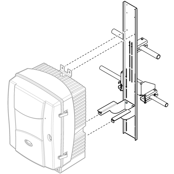 Rail mounting kit for SC analyzer with SC controller | Hach Rail mounting kit for SC analyzer with SC controller | Hach