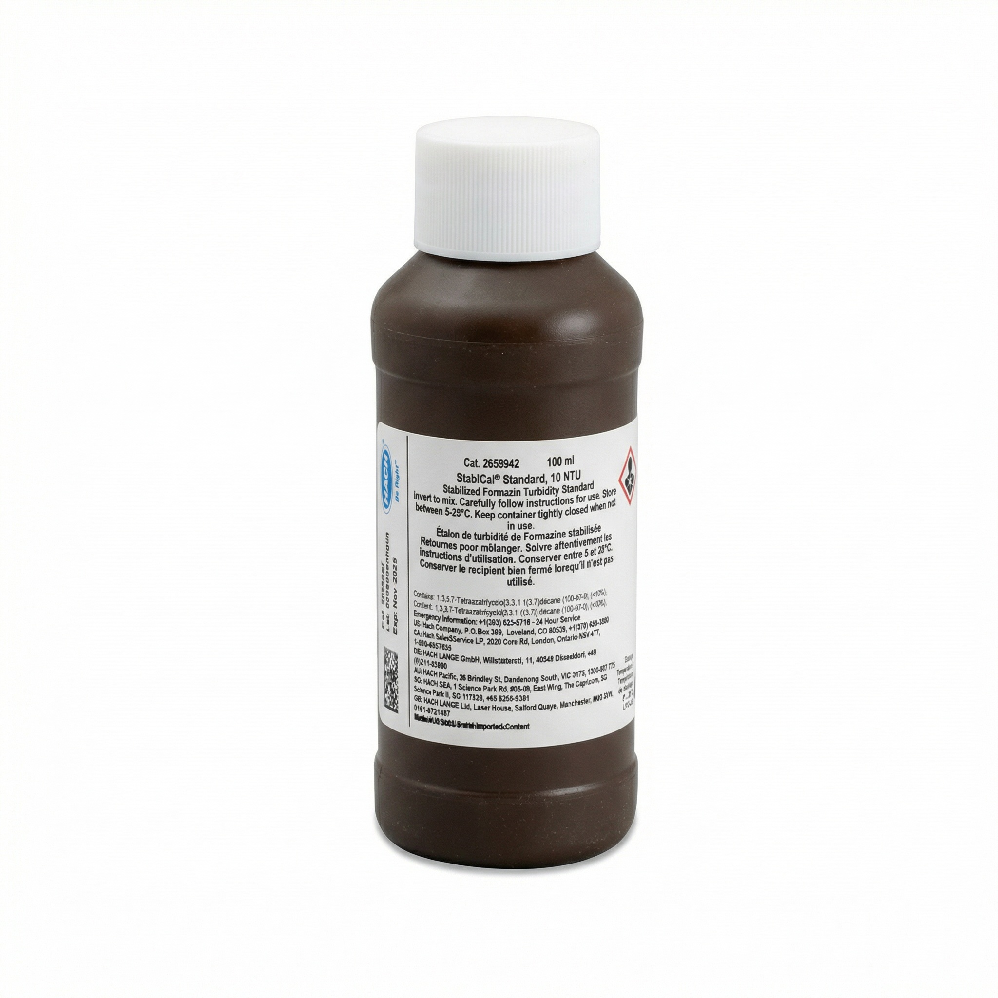 Stablcal® Turbidity Standard, 10 NTU, 100 mL | Hach