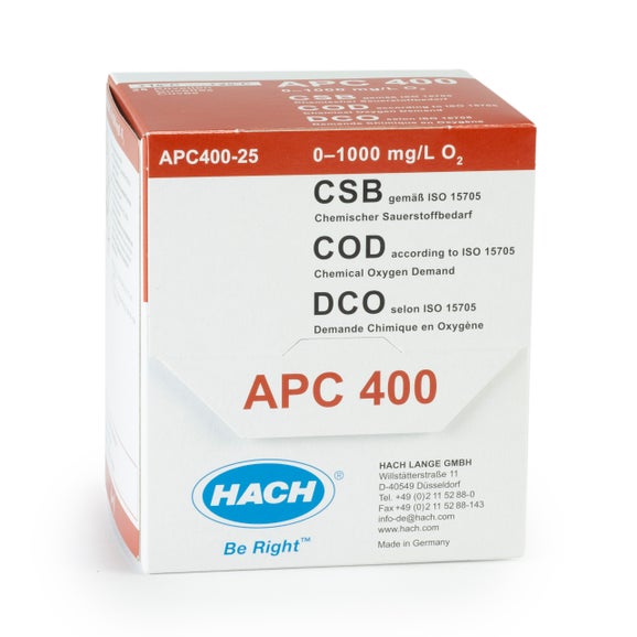 COD cuvette test (ISO 15705), 0-1000 mg/L, for AP3900 Laboratory Robot