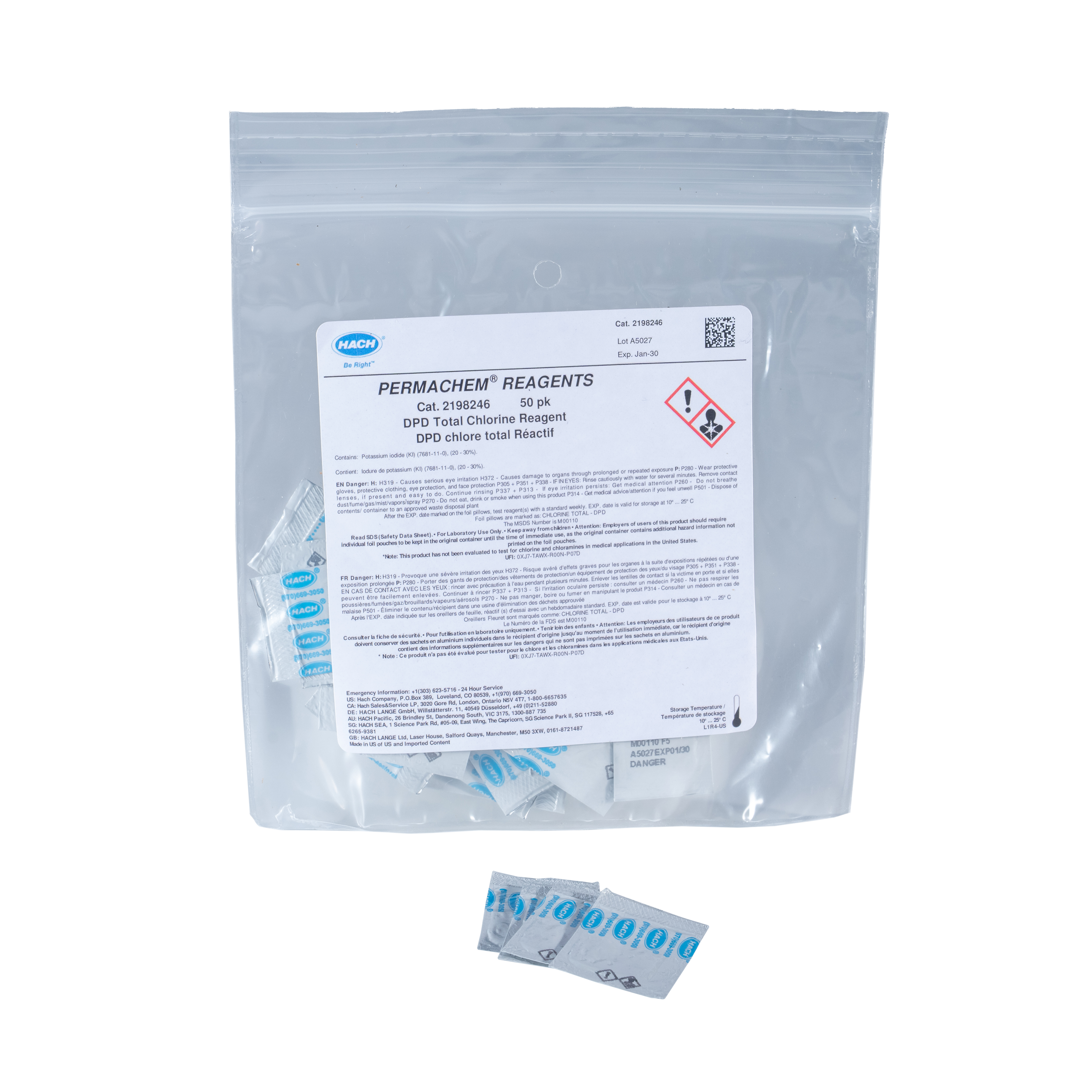 Chlorine (Free & Total) Color Disc Test Kit, Model CN-66 | Hach