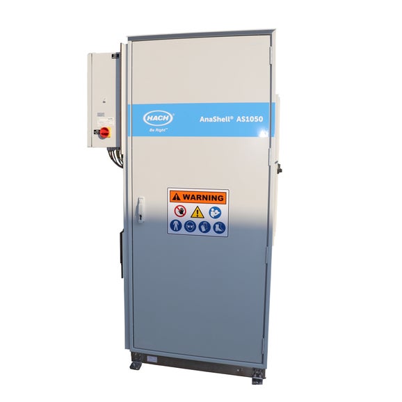 AnaShell Analytical Cabinet Type AS1050, H=2.14m x W=0.9m x D=0.5m, for one analyser plus sample preconditioning