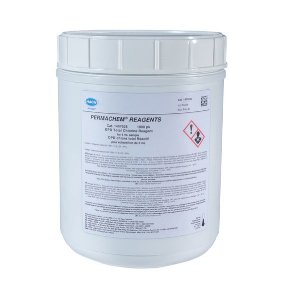 DPD Total Chlorine Reagent Powder Pillows, 5 mL, pk/1000