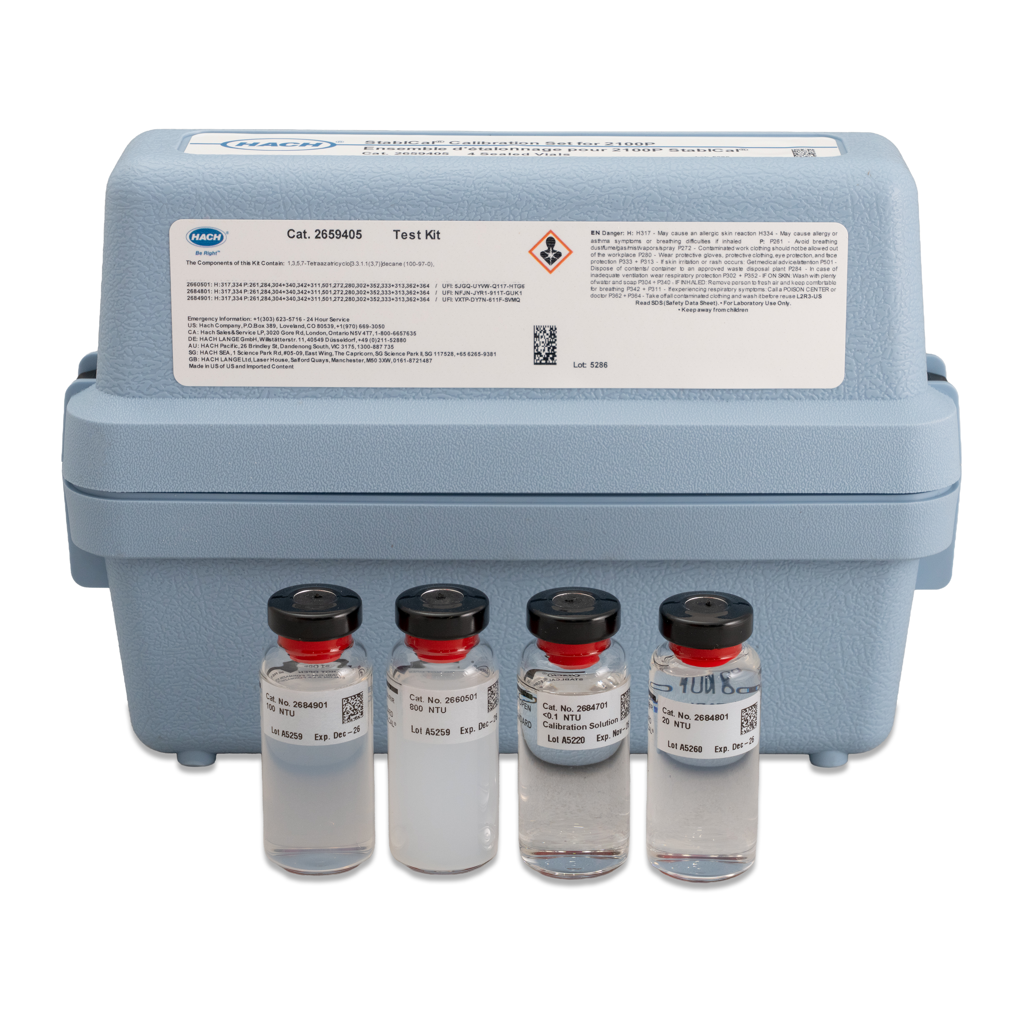 ohmeda BiliBulb pn6600-0262-200 10セット Stablcal® Turbidity Standards Calibration Kit, 2100P Portable
