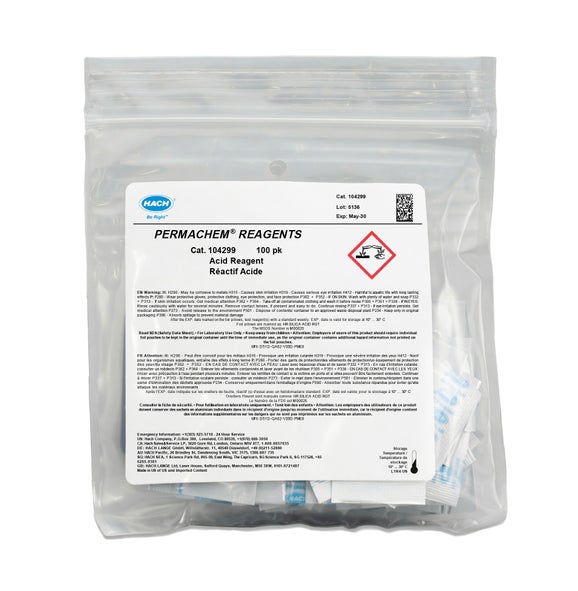 Acid Reagent Powder Pillows, 25 mL, pk/100