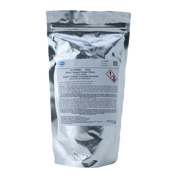 Silver 1 Reagent Powder Pillows, pk/50